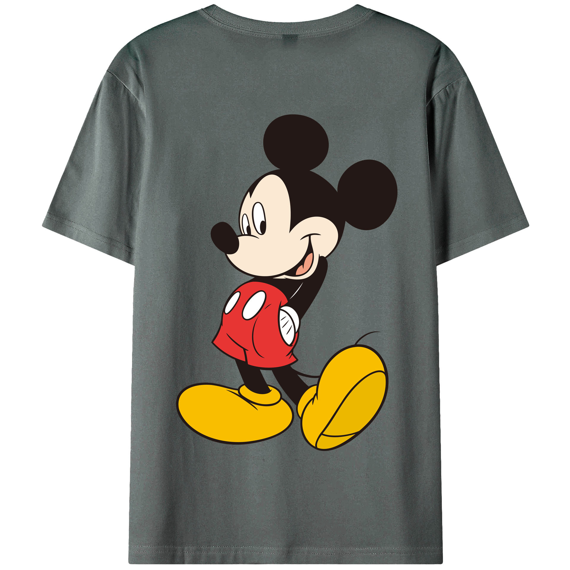 （画像用） ミッキーマウス Mickey Mouse 綿100％半袖Tシャツ（背面プリント）